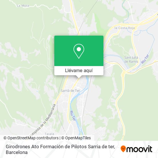 Mapa Girodrones Ato Formación de Pilotos Sarria de ter
