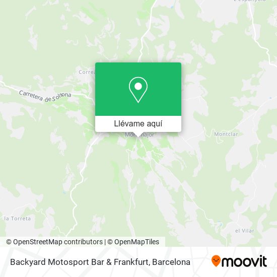 Mapa Backyard Motosport Bar & Frankfurt