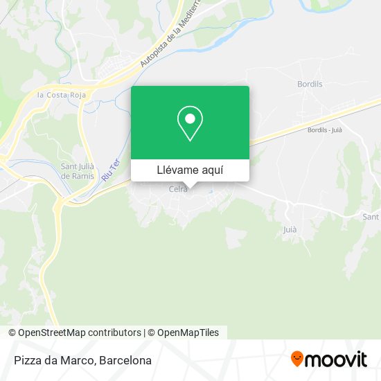 Mapa Pizza da Marco