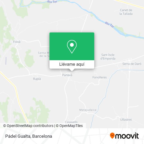 Mapa Pádel Gualta