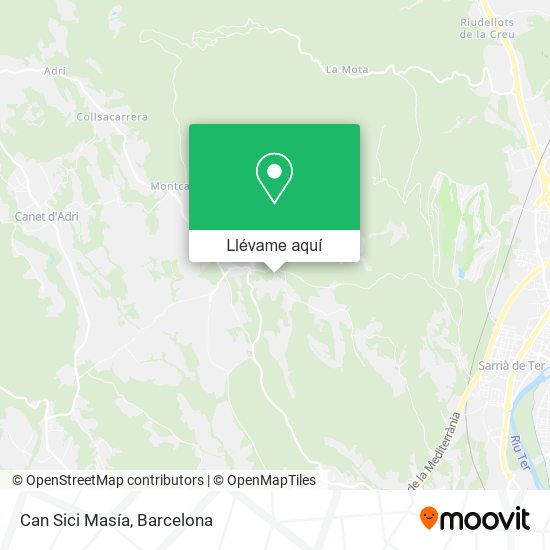 Mapa Can Sici Masía