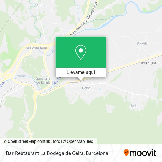 Mapa Bar-Restaurant La Bodega de Celra