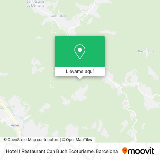 Mapa Hotel I Restaurant Can Buch Ecoturisme