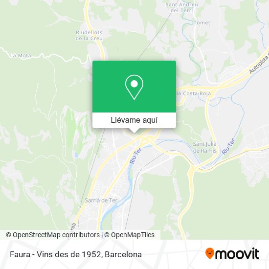 Mapa Faura - Vins des de 1952