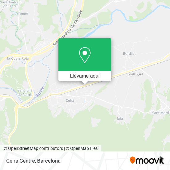 Mapa Celra Centre