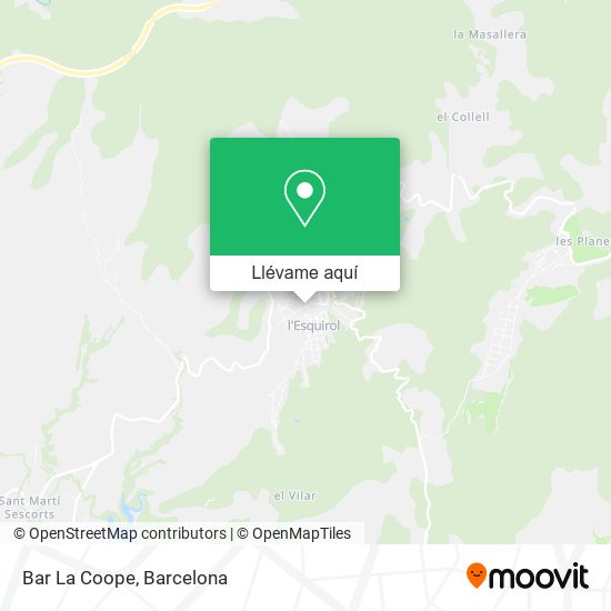 Mapa Bar La Coope