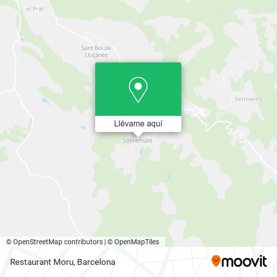 Mapa Restaurant Moru