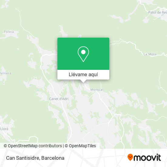 Mapa Can Santisidre