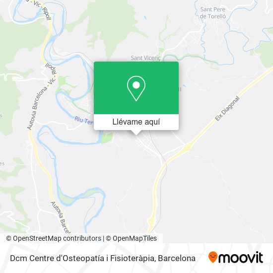 Mapa Dcm Centre d'Osteopatía i Fisioteràpia