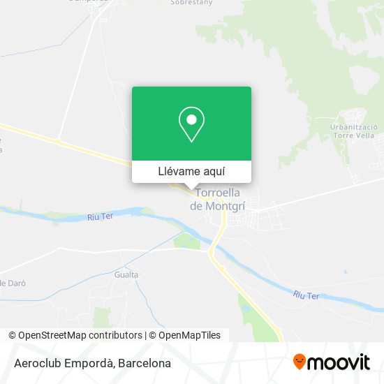 Mapa Aeroclub Empordà