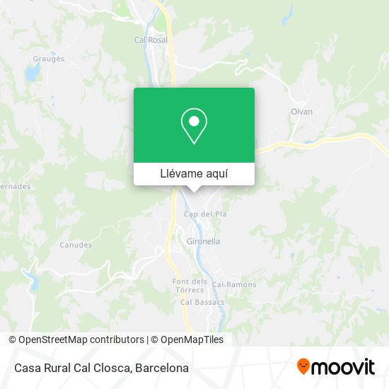 Mapa Casa Rural Cal Closca
