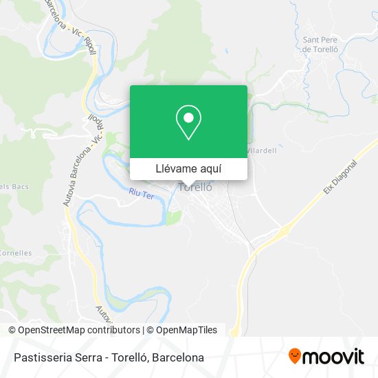 Mapa Pastisseria Serra - Torelló