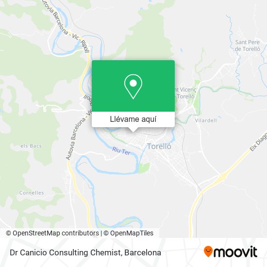 Mapa Dr Canicio Consulting Chemist