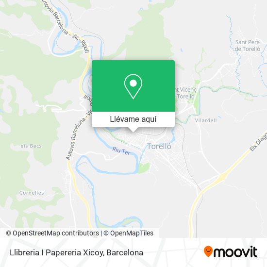 Mapa Llibreria I Papereria Xicoy