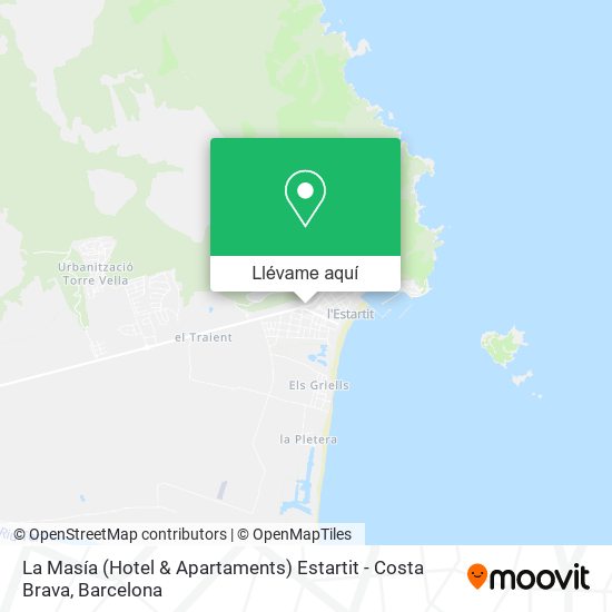 Mapa La Masía (Hotel & Apartaments) Estartit - Costa Brava