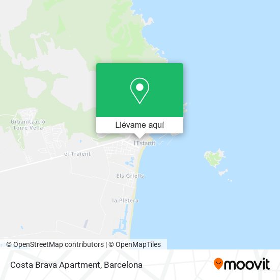 Mapa Costa Brava Apartment