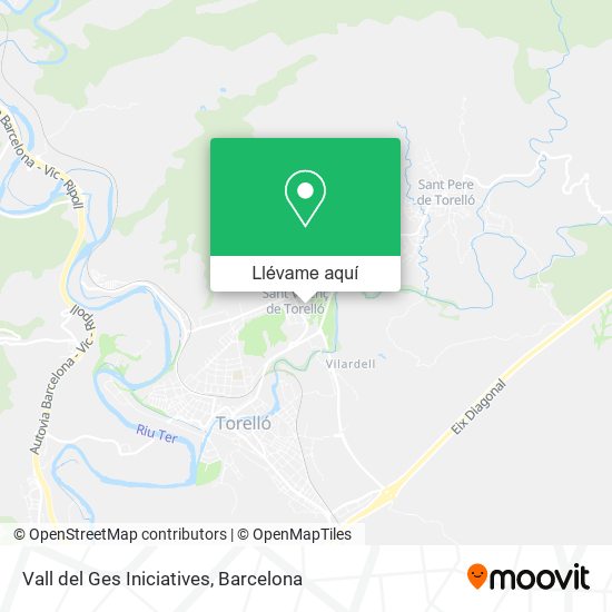 Mapa Vall del Ges Iniciatives