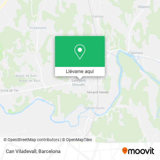 Mapa Can Viladevall