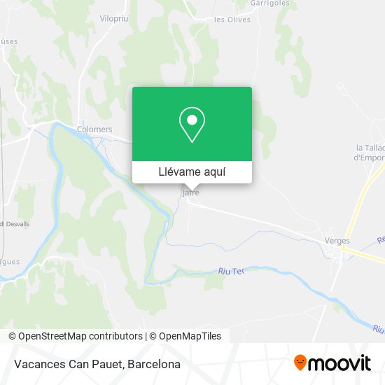 Mapa Vacances Can Pauet