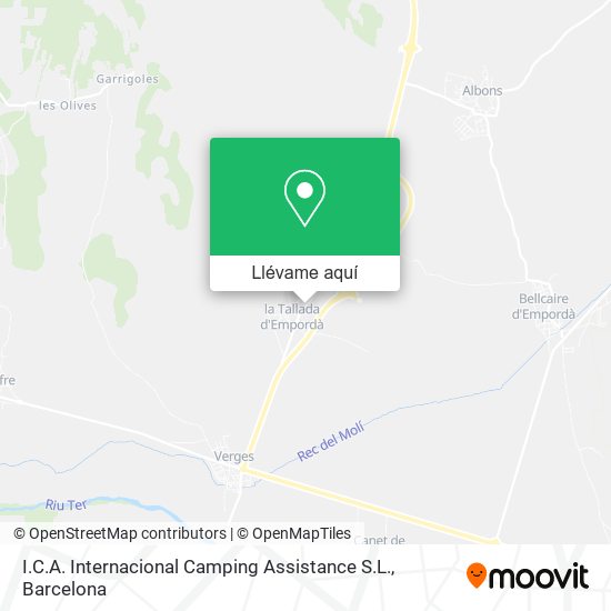 Mapa I.C.A. Internacional Camping Assistance S.L.