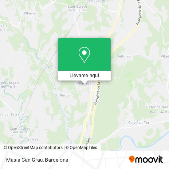 Mapa Masía Can Grau
