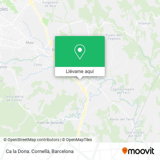 Mapa Ca la Dona. Cornellà