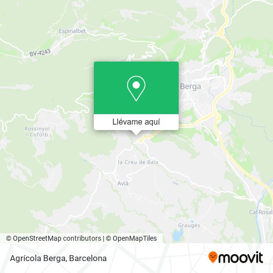 Mapa Agrícola Berga