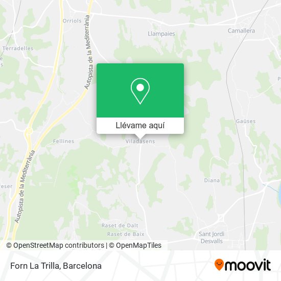 Mapa Forn La Trilla