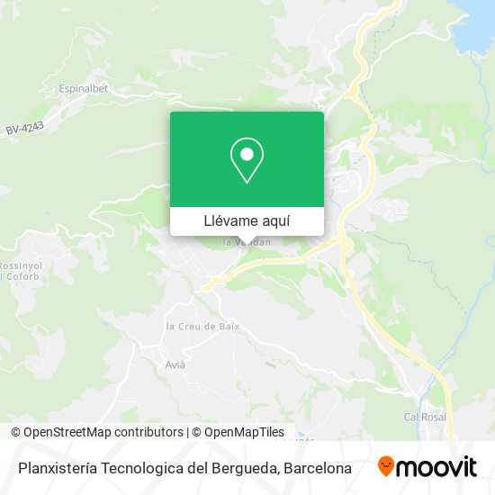 Mapa Planxistería Tecnologica del Bergueda