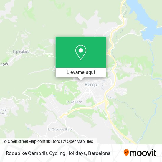Mapa Rodabike Cambrils Cycling Holidays