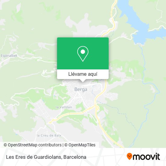 Mapa Les Eres de Guardiolans