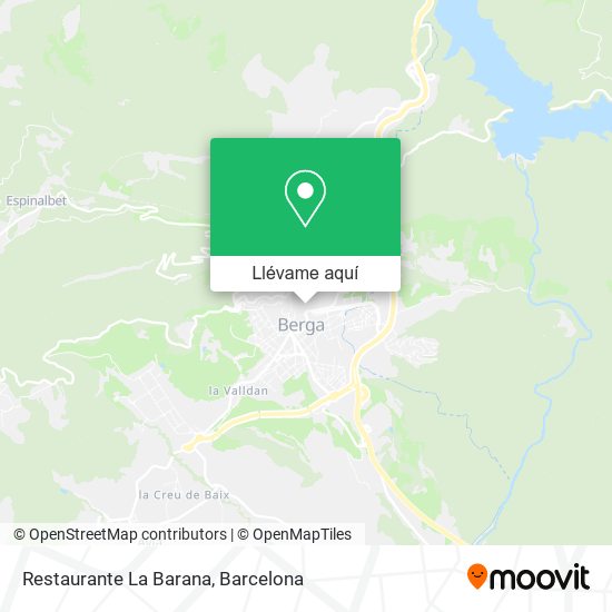 Mapa Restaurante La Barana
