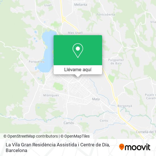 Mapa La Vila Gran Residència Assistida i Centre de Día