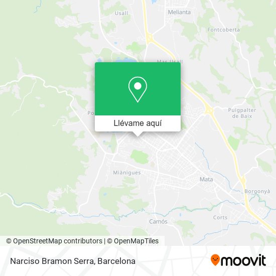 Mapa Narciso Bramon Serra
