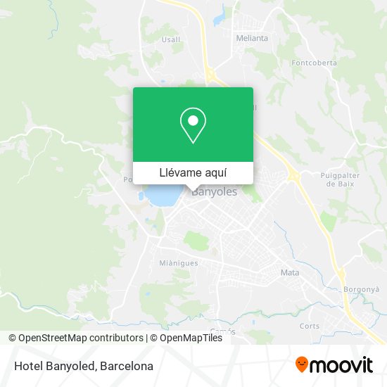 Mapa Hotel Banyoled
