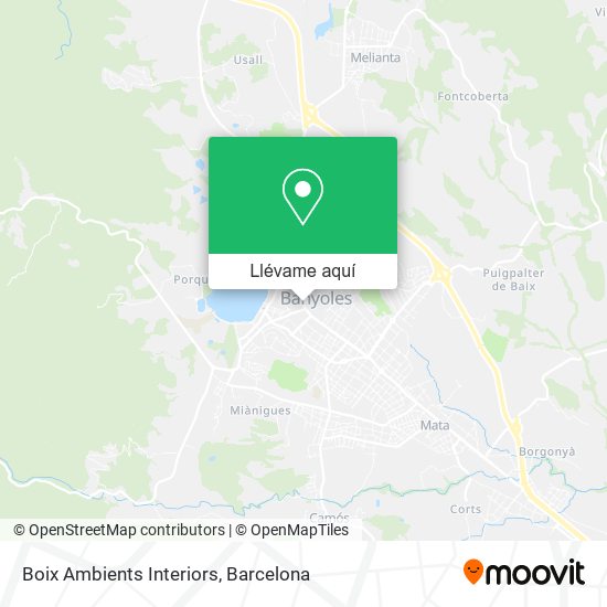Mapa Boix Ambients Interiors