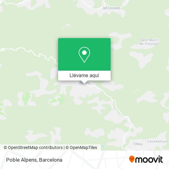Mapa Poble Alpens