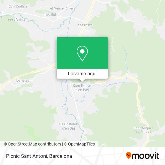Mapa Picnic Sant Antoni