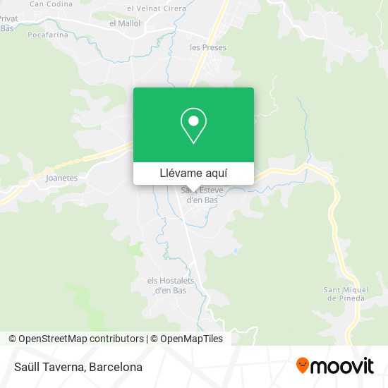 Mapa Saüll Taverna