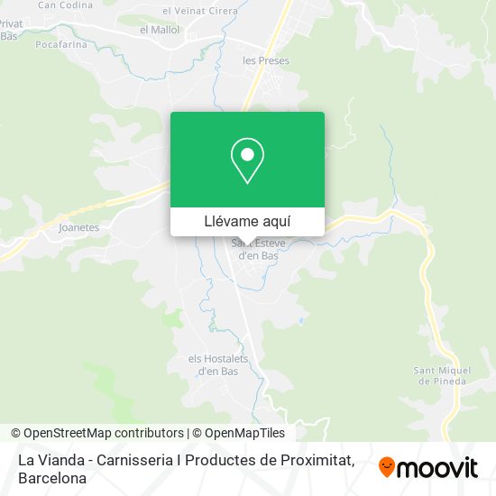 Mapa La Vianda - Carnisseria I Productes de Proximitat