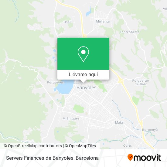 Mapa Serveis Finances de Banyoles