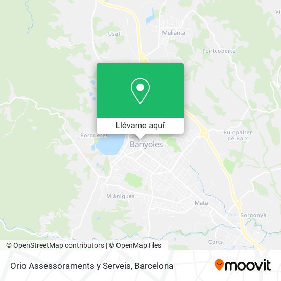 Mapa Orio Assessoraments y Serveis