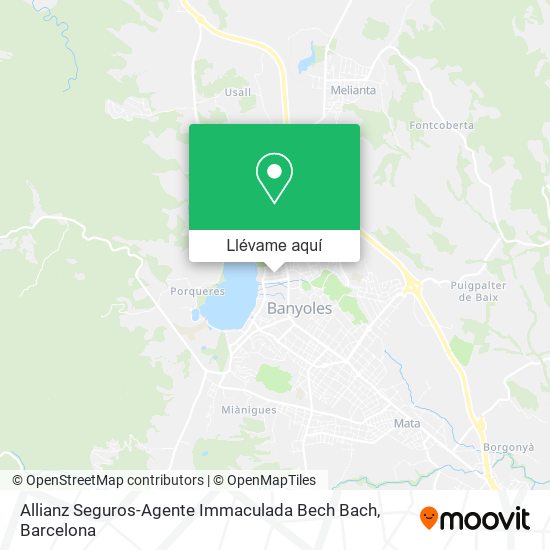 Mapa Allianz Seguros-Agente Immaculada Bech Bach