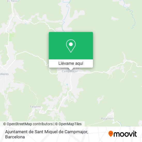Mapa Ajuntament de Sant Miquel de Campmajor