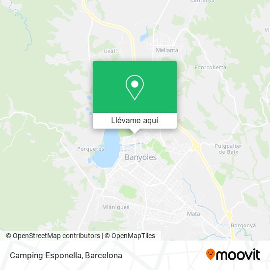 Mapa Camping Esponella