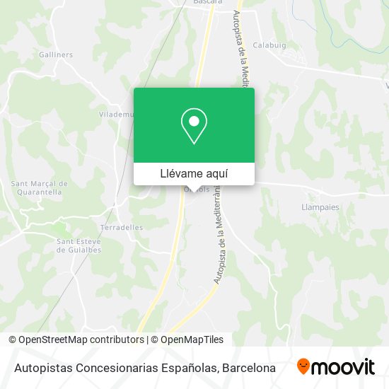 Mapa Autopistas Concesionarias Españolas