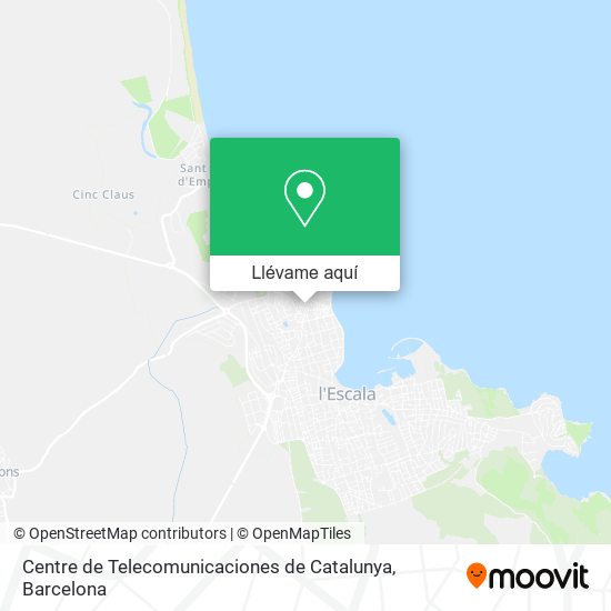 Mapa Centre de Telecomunicaciones de Catalunya