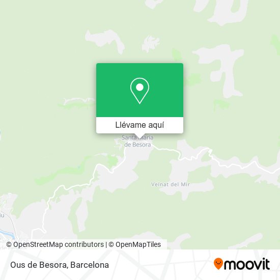 Mapa Ous de Besora