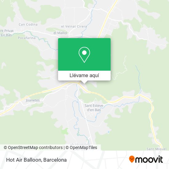 Mapa Hot Air Balloon