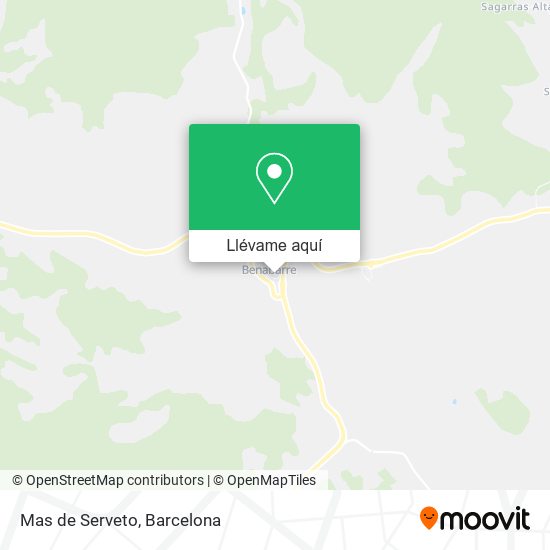 Mapa Mas de Serveto
